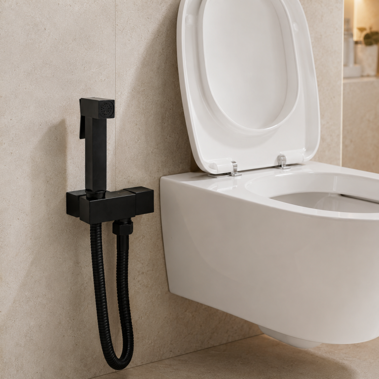 Baterii bideu, Robinet de bideu, negru mat, trendysanitary.ro