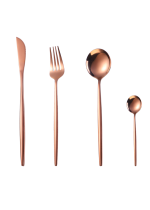 Set 24 tacamuri, stainles steel,rose, 7661, trendysanitary.ro
