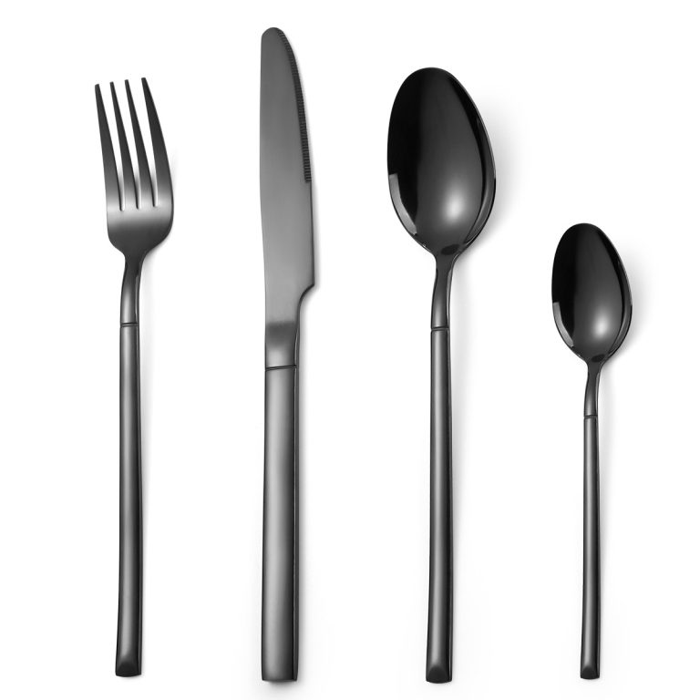 Set 4 tacamuri din inox, black, 8242, trendysanitary.ro