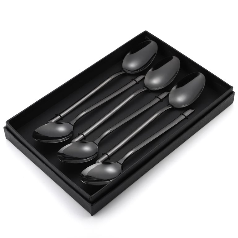 Set 6 linguri, stainless stel,black, 5810, trendysanitary.ro