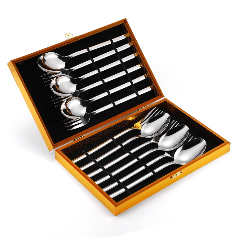 Set 6 linguri+6 furculite, crom, 5321, trendysanitary.ro