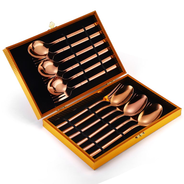 Set 6 linguri+6 furculite,rose, 9887, trendysanitary.ro