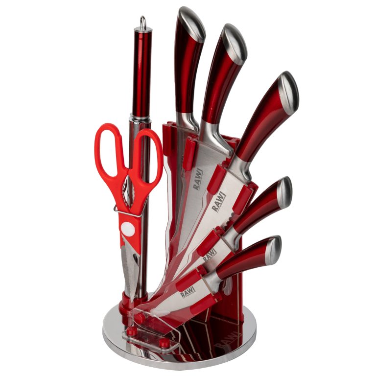 Set 7 cutite cu suport RAWI-0809R, 5083, trendysanitary.ro