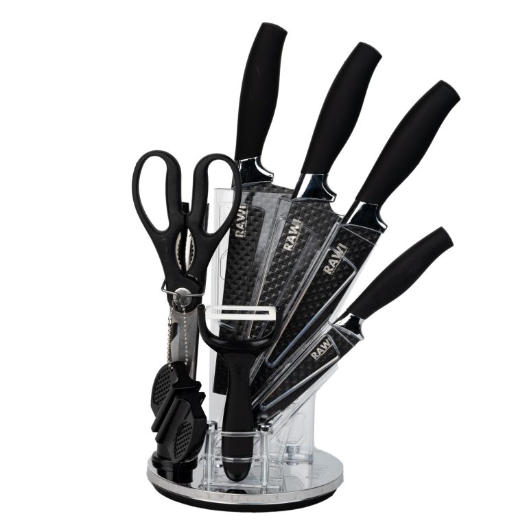 Set 8 cutite cu suport RAWI-0802, 5539, trendysanitary.ro