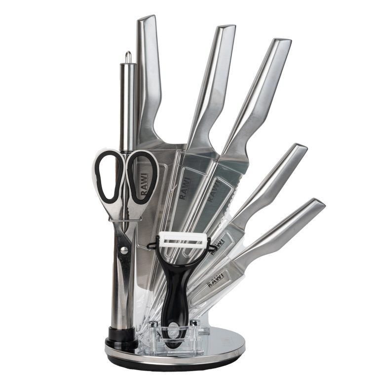 Set 8 cutite cu suport RAWI-0807S, 7896, trendysanitary.ro