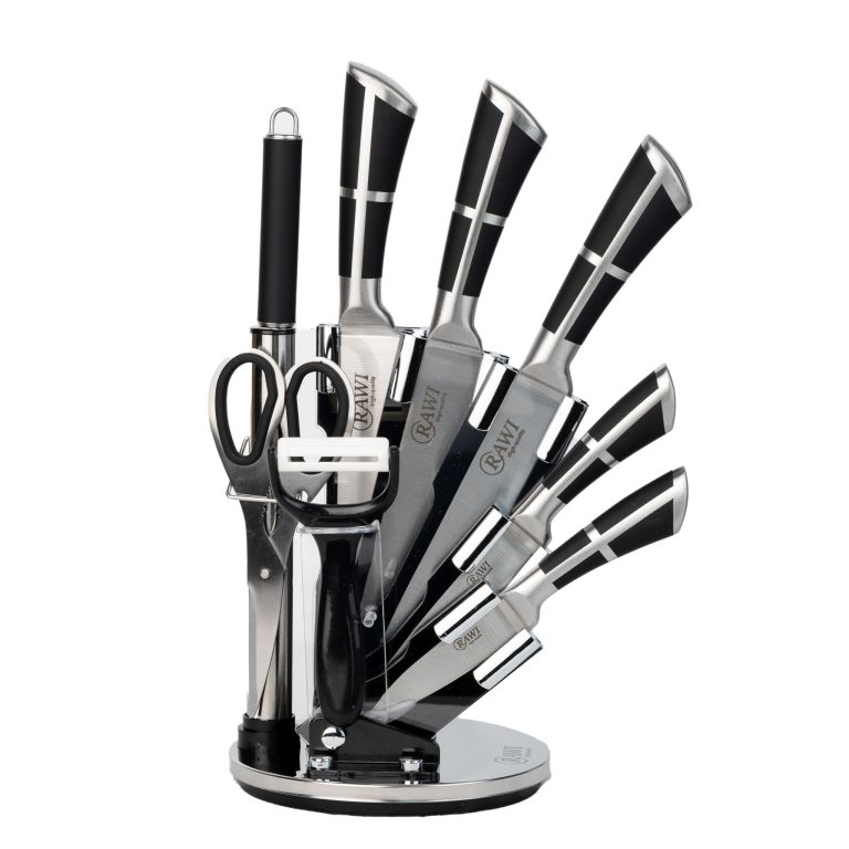Set 8 cutite cu suport RAWI-779, 780, trendysanitary.ro