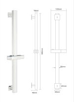 Set bara dus,TRENDY’S, cu furtun si para BAR203N, 5117, trendysanitary.ro