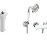 Set baterie cada ,+baterie lavoar white-chrom , tip cascada, 865, trendysanitary.ro
