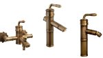 Set baterii , cada , bideu si lavoar baie , bronz antichizat, 5698, trendysanitary.ro