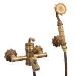 Set baterii , cada , bideu si lavoar baie , bronz antichizat, 9883, trendysanitary.ro