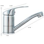 Set baterii,cada,chiuveta bucatarie si lavoar,crom lucios, 6776, trendysanitary.ro