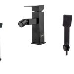 Set baterii,cada ,lavoar si bideu , negru mat, 3700, trendysanitary.ro