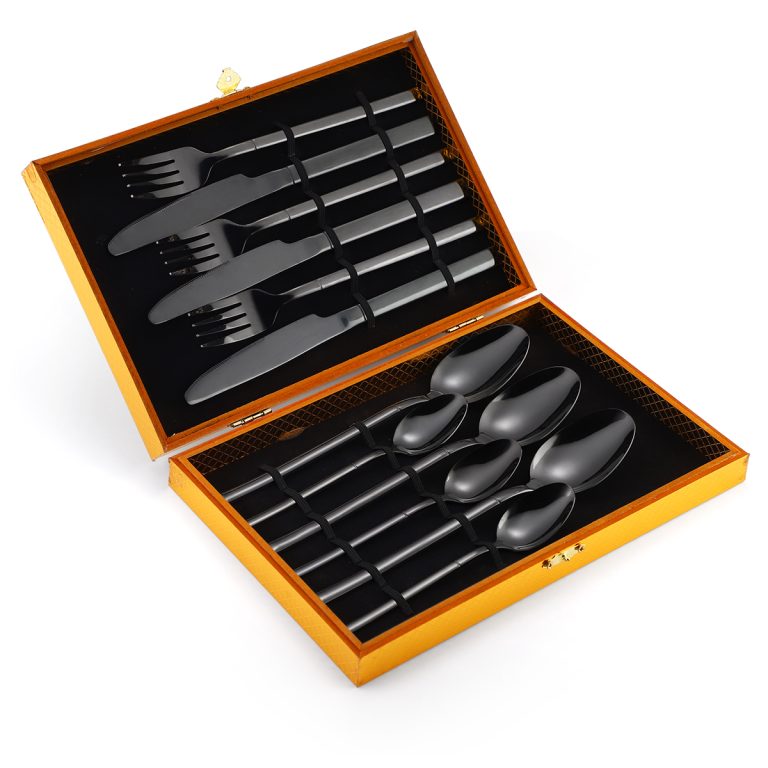 Set tacamuri din inox 12 piese, black, 1433, trendysanitary.ro