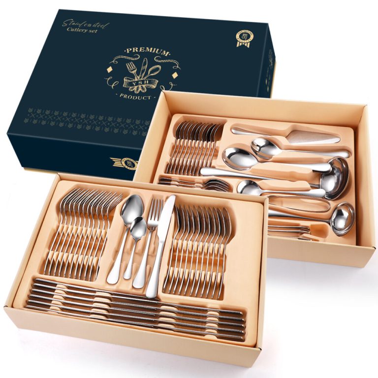 Set tacamuri din inox,72 piese cu diplomat, crom, 4871, trendysanitary.ro