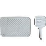 Set de duș TRENDY’S, alb, compus din pară de duș superioară și duș de mână, 2873, trendysanitary.ro