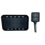 Set de duș TRENDY’S, negru, compus din pară de duș superioară și duș de mână, 2841, trendysanitary.ro