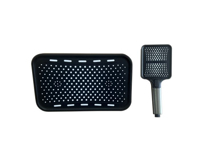 Set de duș TRENDY’S, negru, compus din pară de duș superioară și duș de mână, 5548, trendysanitary.ro