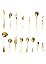 Set tacamuri din inox, 72 piese cu diplomat, gold, 9092, trendysanitary.ro
