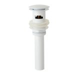 Ventil-evacuare-lavoar cu prea plin, alb mat TRENDY S, 5802, trendysanitary.ro