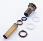 Ventil evacuare lavoar, cu prea plin bronz antichizat TRENDY S, 5032, trendysanitary.ro
