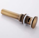 Ventil evacuare lavoar, cu prea plin bronz antichizat TRENDY S, 6773, trendysanitary.ro