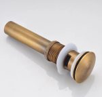 Ventil evacuare lavoar, cu prea plin bronz antichizat TRENDY S, 5357, trendysanitary.ro