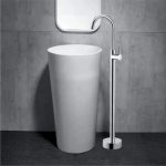 Baterie lavoar freestanding, TRENDY’S, crom lucios, 4285, trendysanitary.ro