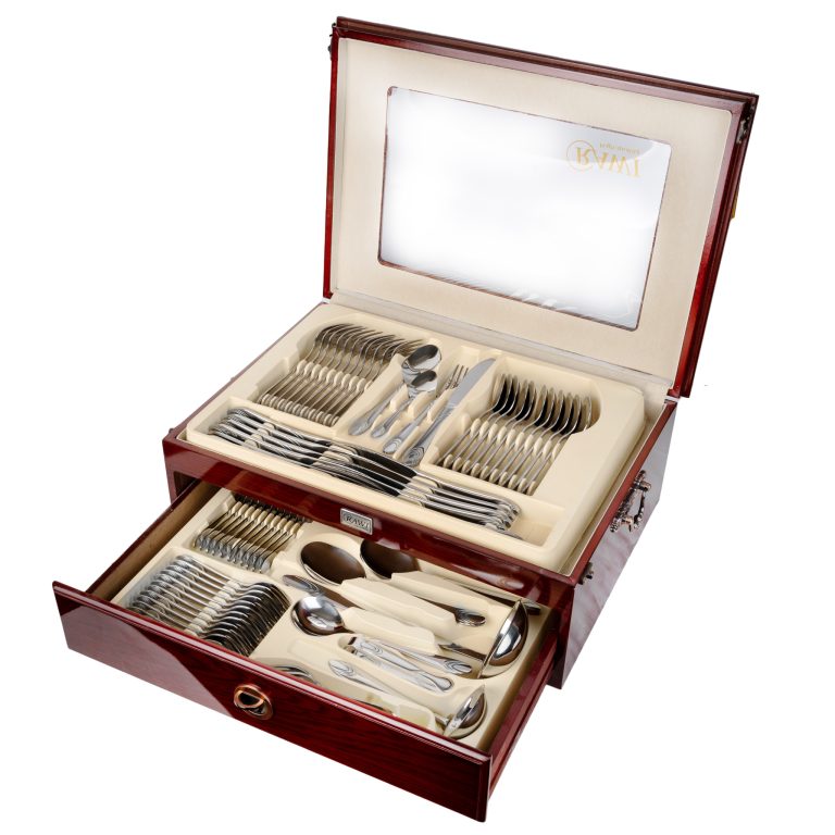 Set tacamuri din inox,72 piese cu diplomat, RAWI-72C, 4645, trendysanitary.ro