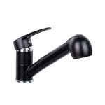 Baterie lavoar TRENDY’S, cu duș extractibil, finisaj granit negru, 4546, trendysanitary.ro