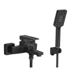 Baterie cada ,montare pe perete, negru mat, 6137, trendysanitary.ro