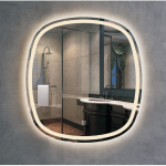 Oglindă baie TRENDY’S, cu senzor touch și LED – 650x800mm, 8194, trendysanitary.ro