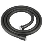 Furtun de duș siliconat TRENDY’S – 1,5m, Negru, 9601, trendysanitary.ro