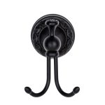 Set Accesorii Baie Premium din Alamă – Design Vintage Negru Mat & Ceramică Albă, 6216, trendysanitary.ro
