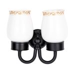 Set Accesorii Baie Premium din Alamă – Design Vintage Negru Mat & Ceramică Albă, 8768, trendysanitary.ro