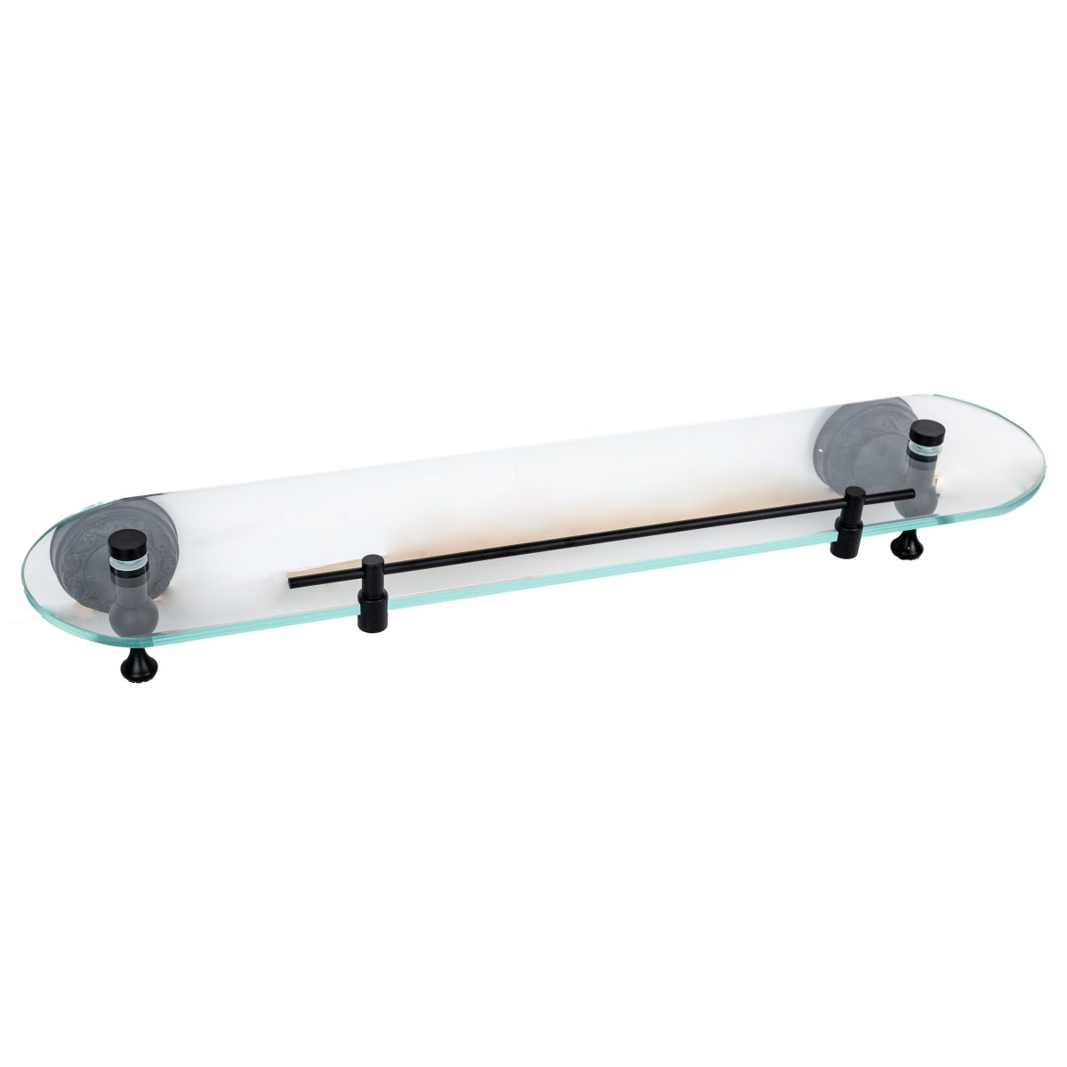 Set Accesorii Baie Premium din Alamă – Design Vintage Negru Mat & Ceramică Albă, 1253, trendysanitary.ro