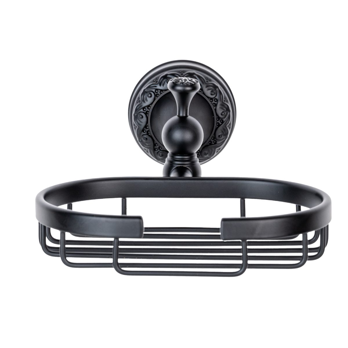 Set Accesorii Baie Premium din Alamă – Design Vintage Negru Mat & Ceramică Albă, 2175, trendysanitary.ro