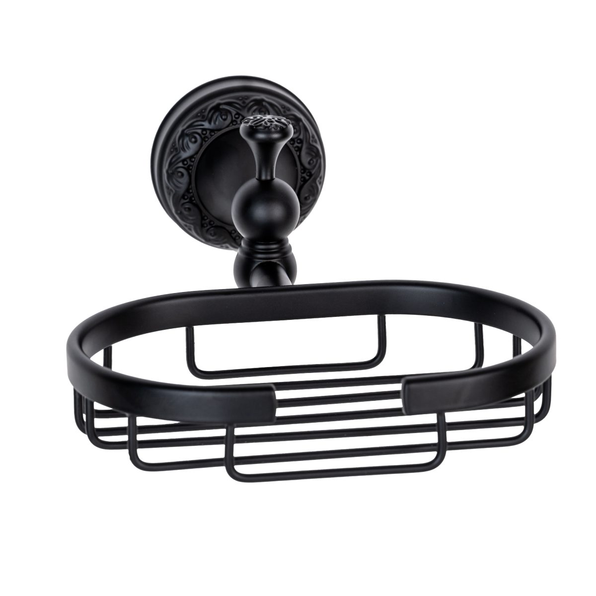 Set Accesorii Baie Premium din Alamă – Design Vintage Negru Mat & Ceramică Albă, 1769, trendysanitary.ro