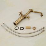 Set baterii baie TRENDY’S: baterie cadă bronz antichizat + baterie lavoar pe blat + baterie bideu, 6041, trendysanitary.ro