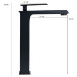 Set coloană de duș TRENDY’S cu hidromasaj, 5 funcții + funcție bideu + baterie lavoar, finisaj negru mat, 1611, trendysanitary.ro