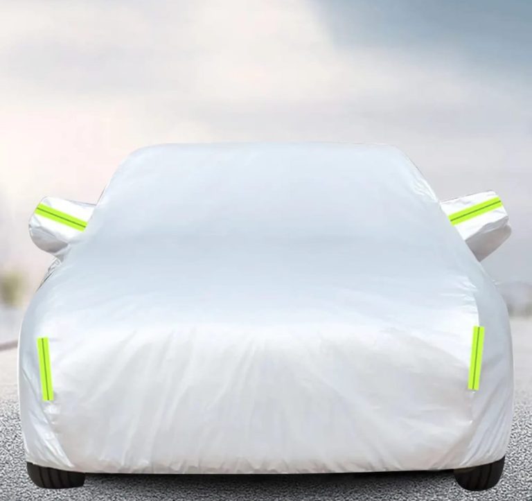 Accesorii auto, Husă Auto Aluminiu – Impermeabilă, Anti-UV, Anti-Praf și Zgârieturi, cu Fermoar și Benzi Reflectorizante, 4.5×1.7×1.5M, trendysanitary.ro