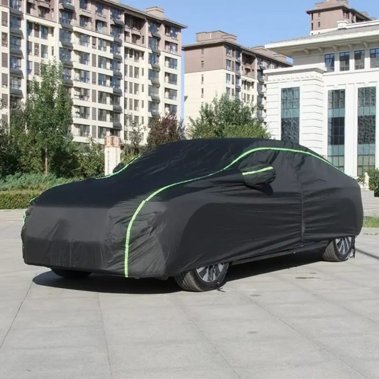 Accesorii auto, Husă Auto XXL 4 Sezoane – Impermeabilă, Anti-UV, cu Fermoar și Benzi Reflectorizante, 5.4×2.0×1.85M, Negru, trendysanitary.ro
