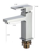 Set baterii baie crom lucios – coloană de duș TRENDY S cu 3 funcții, baterie lavoar și baterie bideu, 7797, trendysanitary.ro
