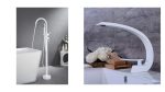 Set Baterii Baie TRENDY’S – Finisaj Alb Mat – Cadă Freestanding + Lavoar, 9133, trendysanitary.ro