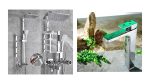Set Coloană Duș TRENDY’S cu Hidromasaj, 5 Funcții + Funcție Bideu + Baterie Lavoar, Finisaj Cromat Lucios, 9169, trendysanitary.ro