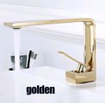 Set Baterii Baie TRENDY’S – Finisaj Gold – Cadă Freestanding + Lavoar, 5682, trendysanitary.ro