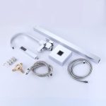 Set Baterii Baie TRENDY’S – Finisaj Cromat – Cadă Freestanding + Lavoar, 6514, trendysanitary.ro