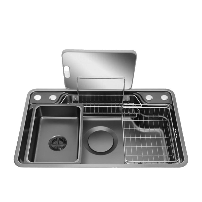 Chiuvetă Bucătărie din Inox SUS304 cu Accesorii – Design Modern, Rezistentă la Pete și Zgârieturi (3) Chiuvetă de Bucătărie din Inox SUS304, 78×48 cm, cu Accesorii – Design Modern, Rezistentă la Pete și Zgârieturi, 5761, trendysanitary.ro