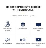 Chiuvetă de Bucătărie din Inox SUS304, 78×48 cm, cu Accesorii – Design Modern, Rezistentă la Pete și Zgârieturi, 280, trendysanitary.ro