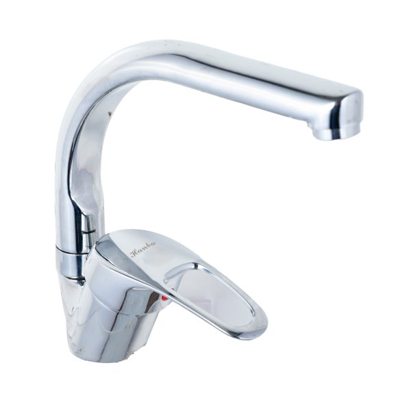 Baterie chiuvetă bucătărie monocomandă cu pipă înaltă mobilă – finisaj cromat, 5217, trendysanitary.ro