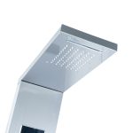Panou de dus cu hidromasaj TRENDY’S, inox 5 functii digital cu led, gri satin, 675, trendysanitary.ro
